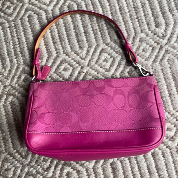 Coach Handbags - Hot Pink Coach Shoulder Bag